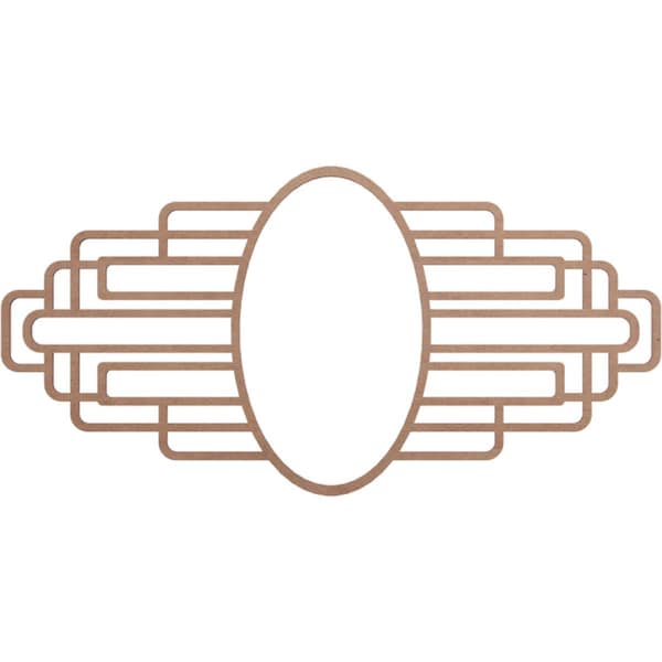 Ekena Millwork Elizabeth Wood Fretwork Pierced Ceiling Medallion, 22"W x 11"H x 6"IW x 10 3/8"IH x 3/8"T CMWP22X11X0375EBMF - main